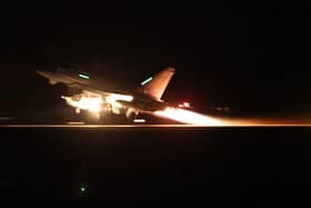 The UK sent four RAF Typhoon aircraft to join the US-led coalition conducting air strikes against military targets in Yemen.