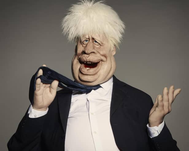 Handout photo issued by Avalon of a puppet with the likeness of Boris Johnson