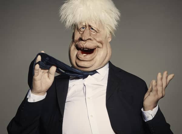 Handout photo issued by Avalon of a puppet with the likeness of Boris Johnson