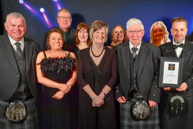 ​MB Plant staff pictured with their Best Rental Company award.