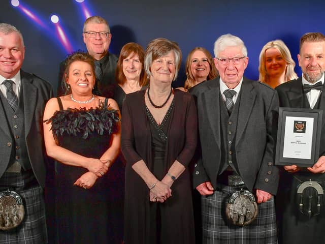 ​MB Plant staff pictured with their Best Rental Company award.