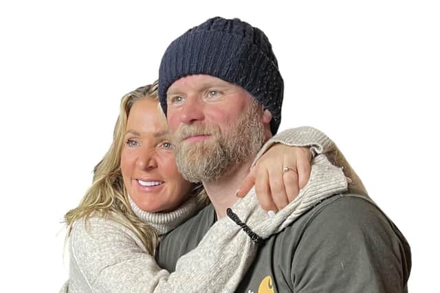 Cameron with his partner, Lucy