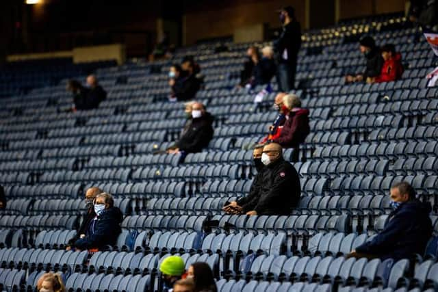 Limited fans will be permitted from Boxing Day, socially distanced, within stadia. (Photo by Craig Williamson / SNS Group)