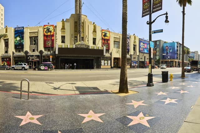The Hollywood Walk of Fame. Pic: PA Photo/Los Angeles Tourism.