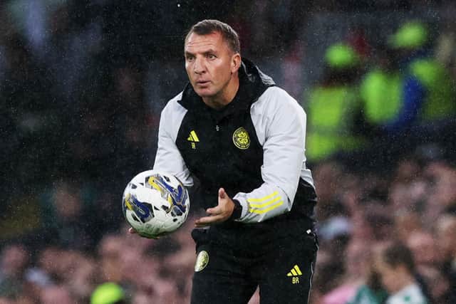 Celtic manager Brendan Rodgers during the friendly win over Atletic Club Bilbao.