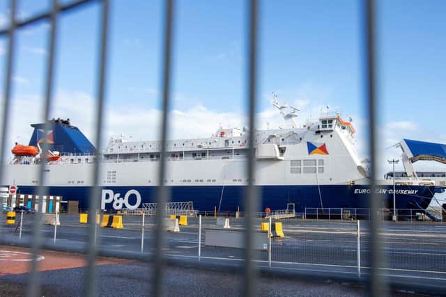 P&O Ferries crisis: Protest to be held outside recruitment office linked to P&O Ferries job cuts .(Photo by Paul Faith/AFP via Getty Images)