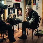 Artist and playwright John Byrne talks to the press to preview the Curtain Up: 40 Years Of Scottish Theatre exhibition at the National Library of Scotland in 2009 (Picture: John Cheskin/PA)