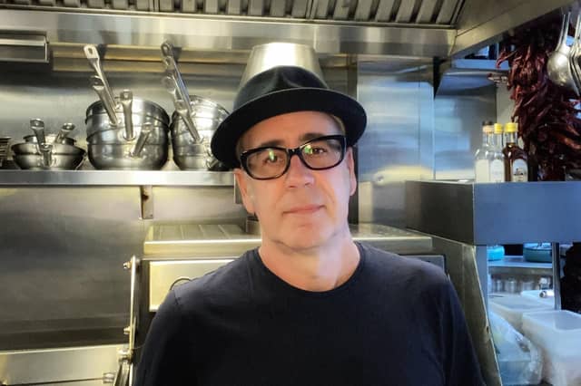 Stephen Lironi in the kitchen