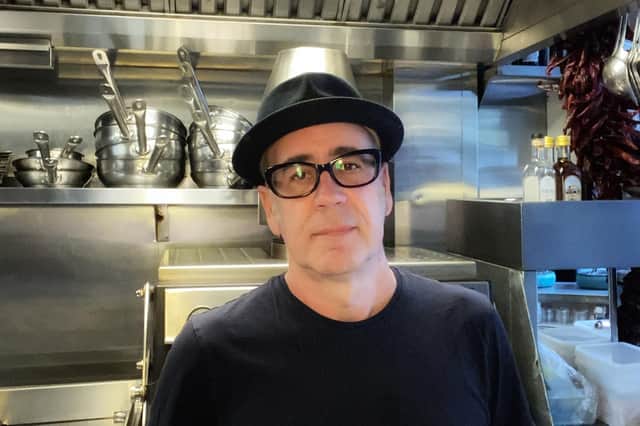 Stephen Lironi in the kitchen