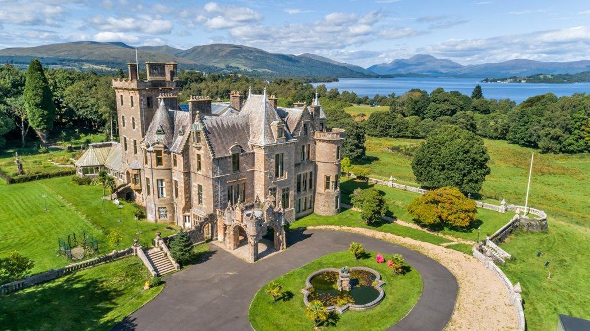 property spotlight: striking sandstone baronial castle on