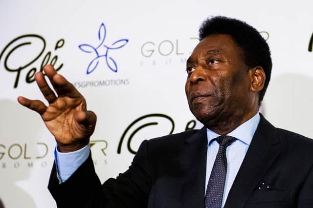 Pelé speaks to the media in advance of his only Scottish date during his UK tour.