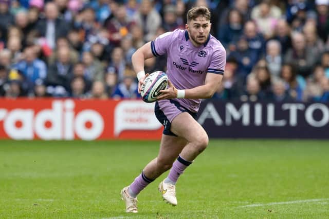 Ollie Smith played at full-back in Scotland's Six Nations win over Italy at BT Murrayfield.  (Photo by Craig Williamson / SNS Group)