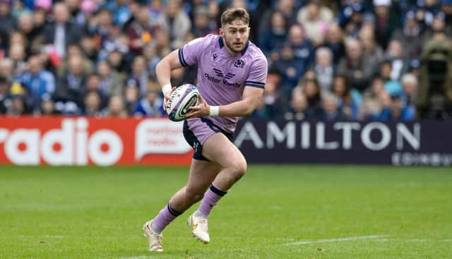 Ollie Smith played at full-back in Scotland's Six Nations win over Italy at BT Murrayfield.  (Photo by Craig Williamson / SNS Group)