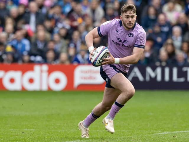 Ollie Smith played at full-back in Scotland's Six Nations win over Italy at BT Murrayfield.  (Photo by Craig Williamson / SNS Group)