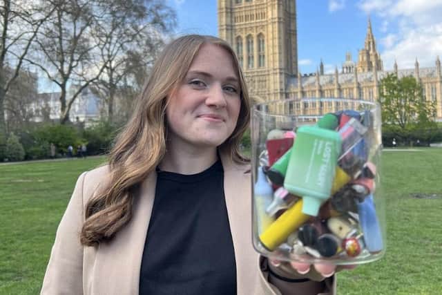Laura Young – known to her 60,000-odd followers on social media as Less Waste Laura and recently crowned Scottish Influencer of the Year – is working with politicians to develop the new laws banning disposable vapes
