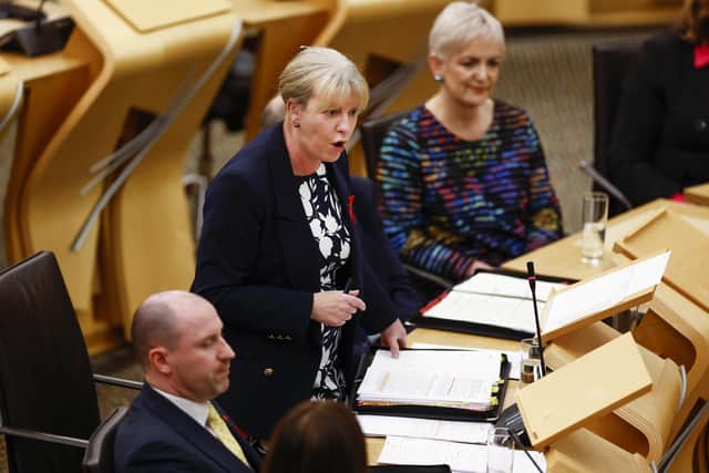 Finance Secretary Shona Robison needs to come up with something better than blaming Westminster for the Scottish Government's budget problems (Picture: Jeff J Mitchell/Getty Images)