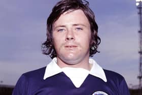 Pat McCluskey in his Scotland strip for the 1974-75 season
