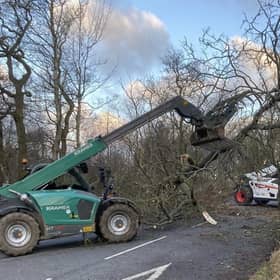 Farmers help during Storm Otto.
