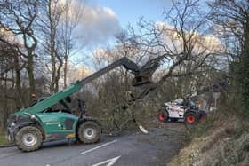 Farmers help during Storm Otto.