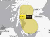 The warning will be in force from 9pm on Saturday to 9am on Sunday. Picture: Met Office