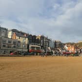 Shops and restaurants along the South Bay promenade.