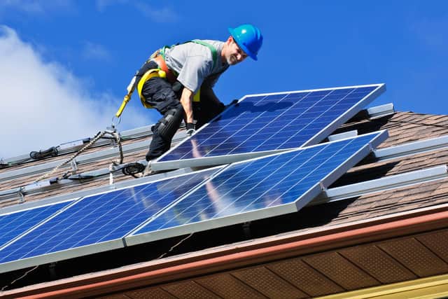 The ease and speed at which photovoltaic panels can be installed is impressive