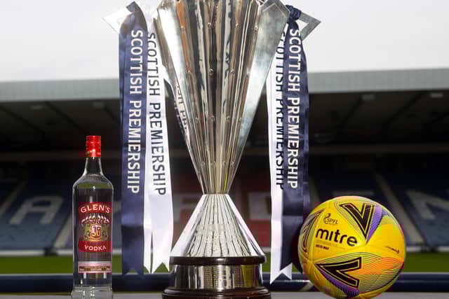 Glen's Vodka are a current sponsor of the SPFL with half of Scottish Premiership sides also involved in partnerships with alcohol brands. (Photo by Alan Harvey / SNS Group)