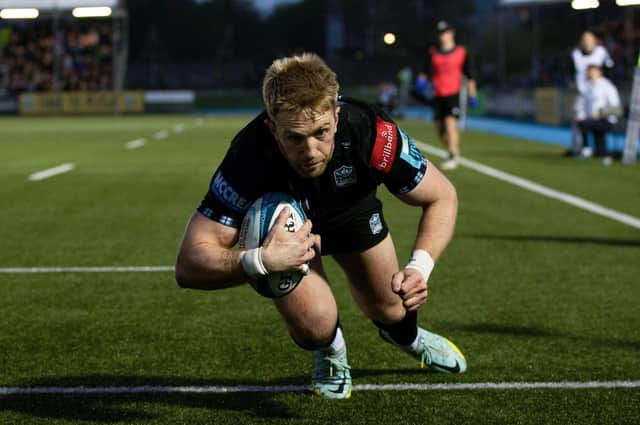 Kyle Steyn's second-half try was not enough for Glasgow Warriors.  (Photo by Craig Williamson / SNS Group)