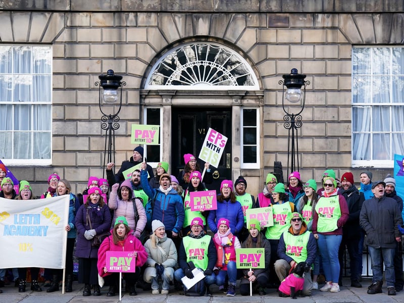 First Minister Nicola Sturgeon has previously spoken about her “regret” that there is industrial action in schools.