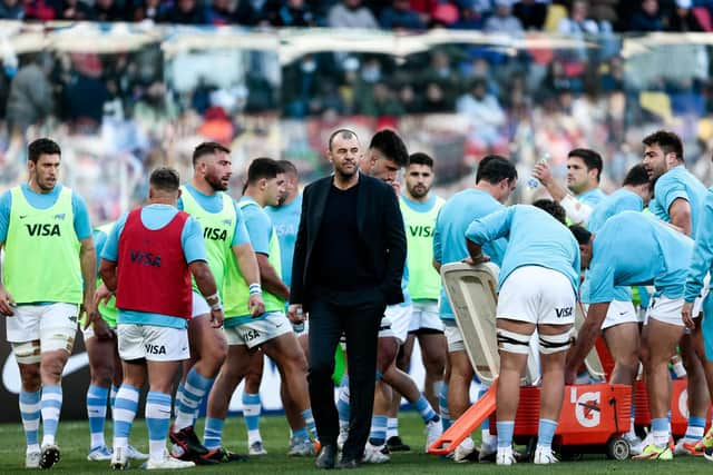 Argentina's Australian coach Michael Cheika has made an impressive start to his tenure. (Photo by Pablo Gasparini/AFP via Getty Images)