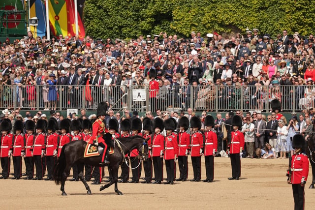 The Prince of Wales during the Trooping the Colour ceremony at Horse Guards Parade.