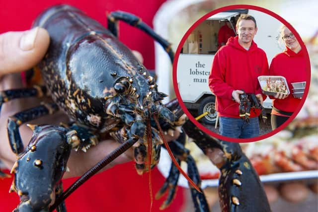 Stewart Pearson and his partner Gemma Mccann who run The Lobster Man in North Berwick picture: Lisa Ferguson