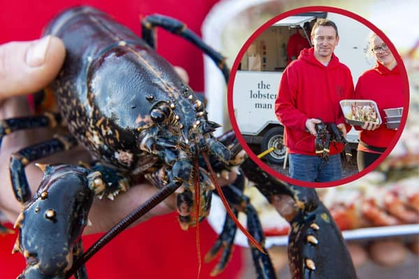 Stewart Pearson and his partner Gemma Mccann who run The Lobster Man in North Berwick picture: Lisa Ferguson