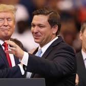 Donald Trump looks set to see off rivals for the Republican party nomination like Ron DeSantis (Picture: Joe Raedle/Getty Images)