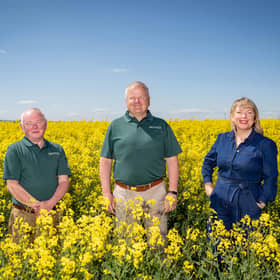 Company founders Ian Skene, Yvonne Walker and Raymond Cowan aim to cut the carbon footprint of the construction industry.