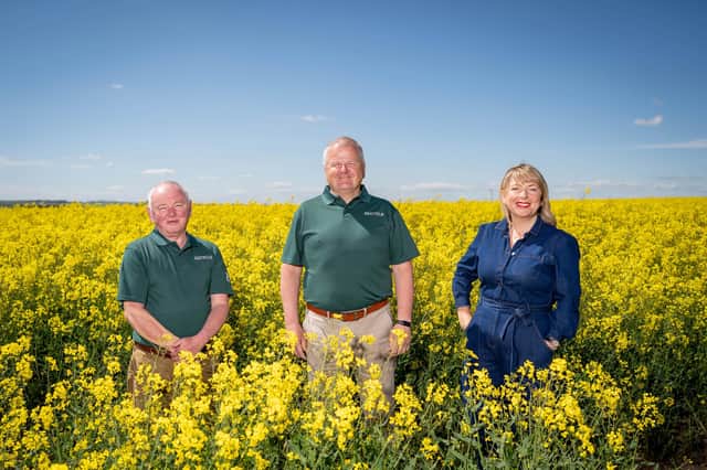 Company founders Ian Skene, Yvonne Walker and Raymond Cowan aim to cut the carbon footprint of the construction industry.