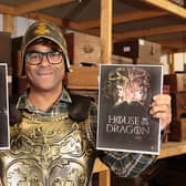 Scaramanga owner Carl Morenikeji is celebrating his Fife firm's vintage products appearing in medieval TV shows House of the Dragon and Lord of the Rings: The Rings of Power. Picture: Alan S. Morrison