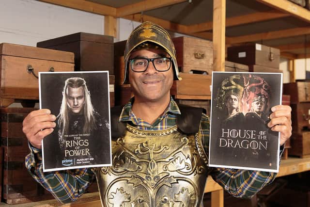 Scaramanga owner Carl Morenikeji is celebrating his Fife firm's vintage products appearing in medieval TV shows House of the Dragon and Lord of the Rings: The Rings of Power. Picture: Alan S. Morrison
