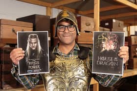 Scaramanga owner Carl Morenikeji is celebrating his Fife firm's vintage products appearing in medieval TV shows House of the Dragon and Lord of the Rings: The Rings of Power. Picture: Alan S. Morrison
