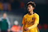 Lee Seung-woo featured once for the Barcelona B team.  (Photo by Dean Mouhtaropoulos/Getty Images)