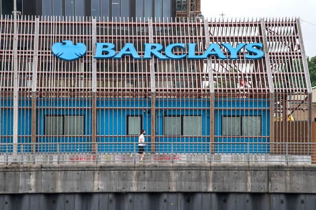 Barclays revealed that it had handed out 640,000 payment holidays to customers hit by Covid restrictions and approved loans and support worth £25 billion. Picture: John Devlin