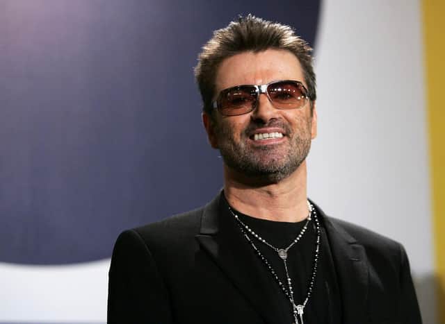 George Michael poses at the "George Michael: A Different Story" Photocall during the 55th annual Berlinale International Film Festival in 2005. Photo: Sean Gallup/Getty Images.