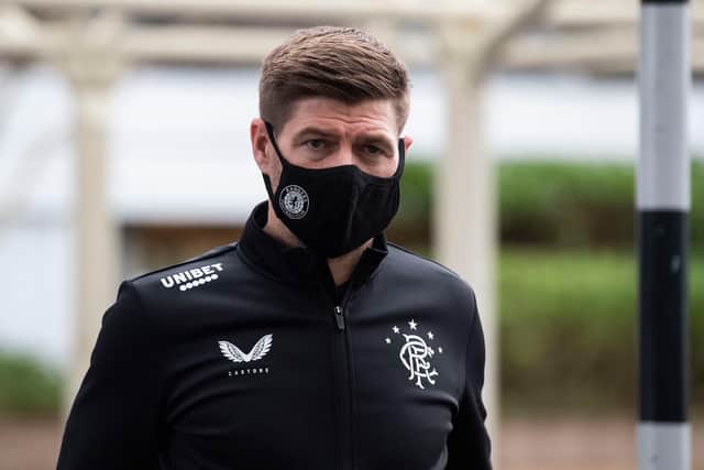 Rangers boss Steven Gerrard featured in a strange social media post from BT Sport. Picture: SNS