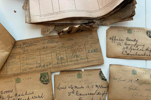 Undelivered postcards for Scottish WWI soldiers found in railway ...