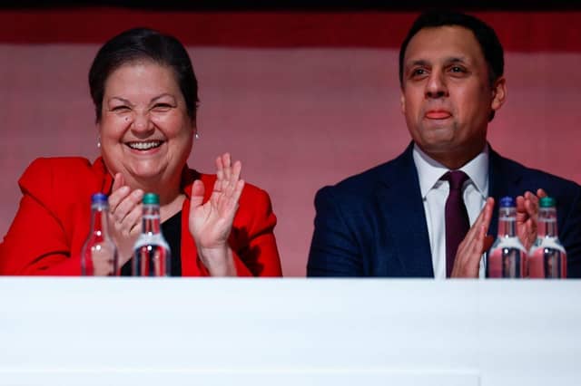 Scottish Labour leader Anas Sarwar and Deputy Jackie Baillie. Picture: Jeff J Mitchell/Getty Images