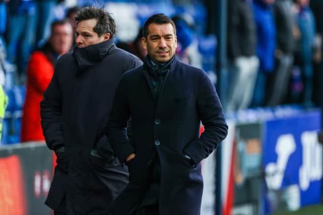 Rangers manager Giovanni van Bronckhorst saw his team drop two points against Ross County in Dingwall. (Photo by Craig Williamson / SNS Group)