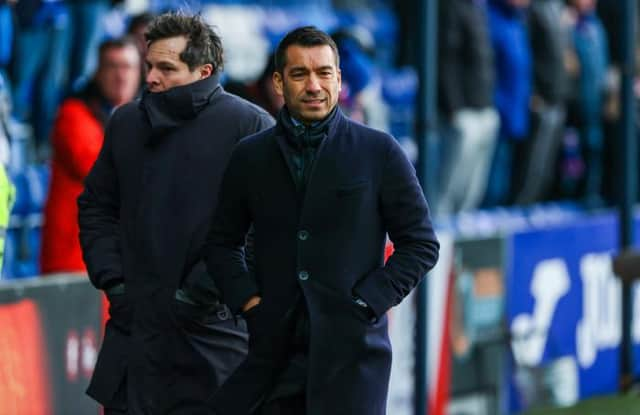 Rangers manager Giovanni van Bronckhorst saw his team drop two points against Ross County in Dingwall. (Photo by Craig Williamson / SNS Group)