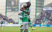 Elie Youan and Will Fish were on the score sheet for Hibs in their 2-0 win over St Mirren.  (Photo by Ross Parker / SNS Group)