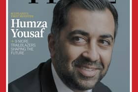An interview with Humza Yousaf is featured on the front cover of Time magazine