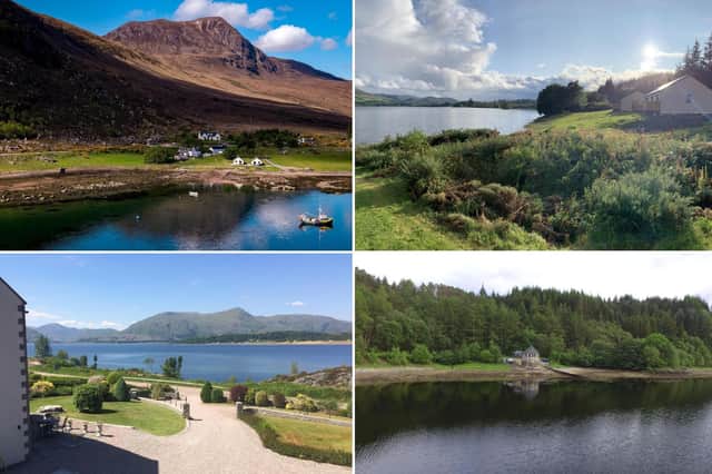 Some of the amazing lochside accomodation that can be booked in Scotland.
